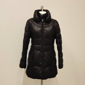 Via Spiga Black Puffer Coat Large EUC 👌